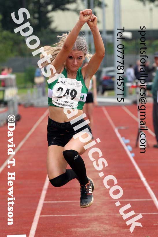 Women and Girls long jump, 2021 North Eastern Track and Field Champs., Middesbrough. Photo: David T. Hewitson/Sports for All Pics